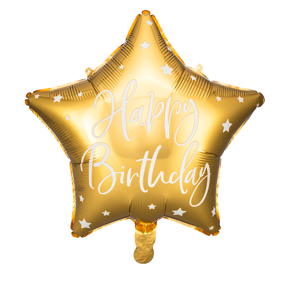 Happy Birthday gold 40cm