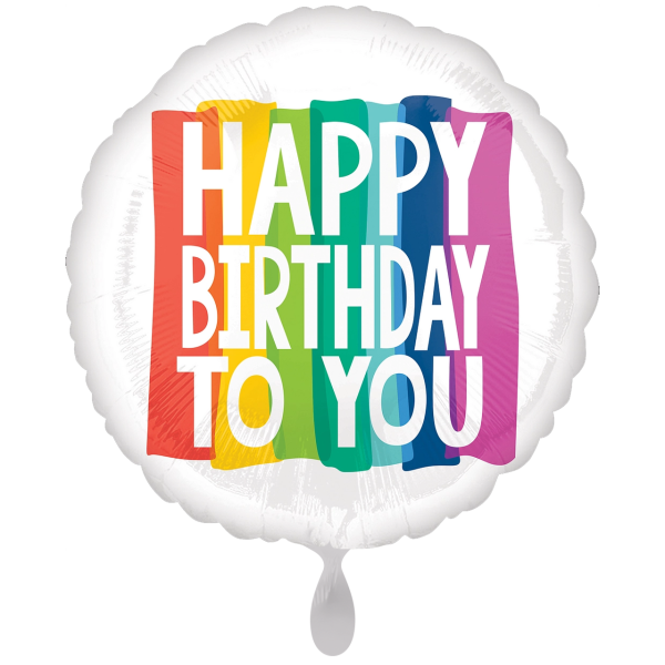 Happy Birthday to you Regenbogen 71cm