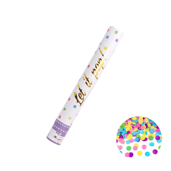 Let it pop! Buntes Konfetti 40cm