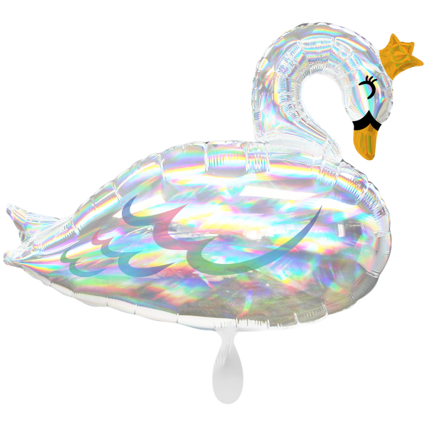 Schwanenpinzessin glitzerfolie 73cm