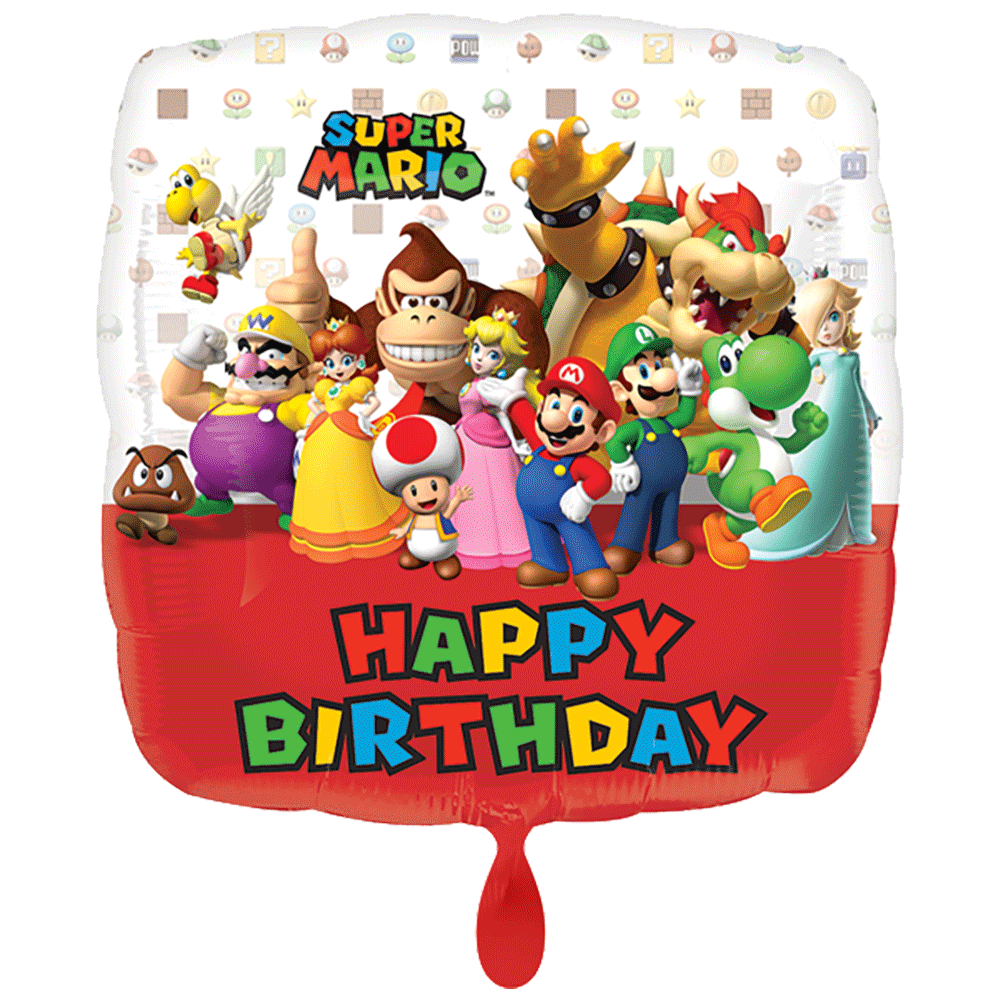 Super Mario Happy Birthday 45cm