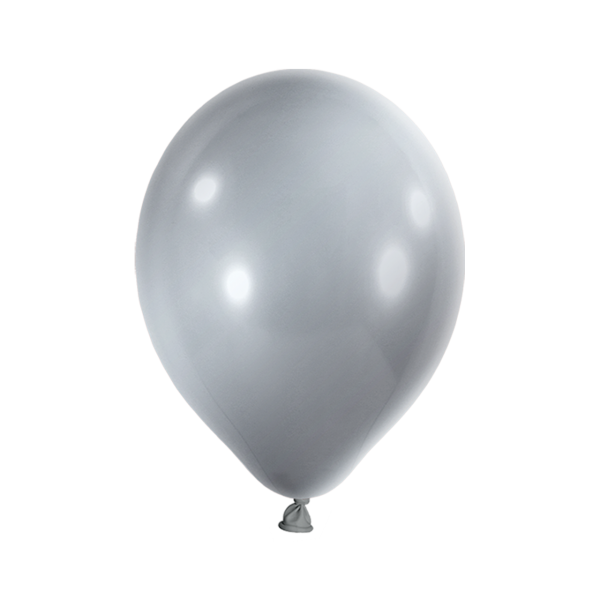 Latexballon Silver Snow 30cm