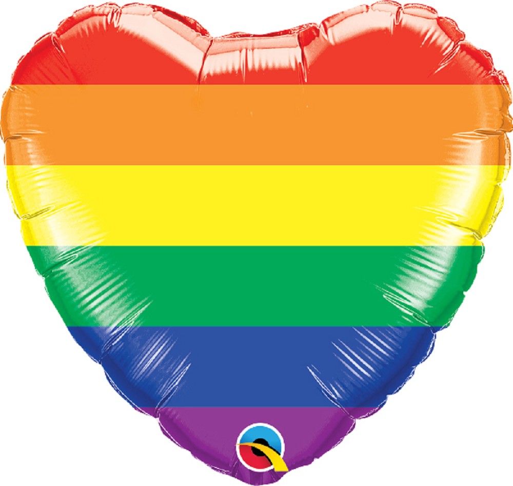 Regenbogenherz 46cm