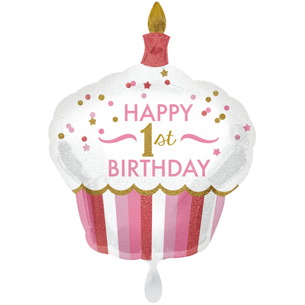 Cupcake Happy 1st Birthday 91cm