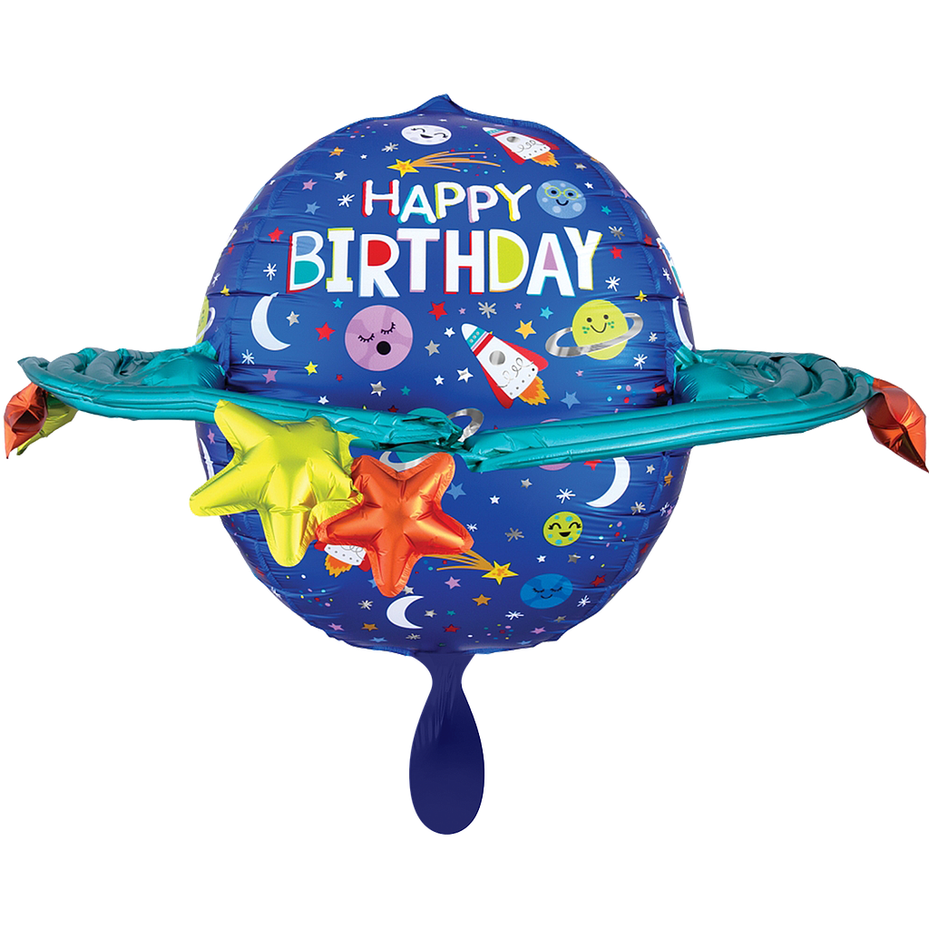 Happy Birthday Colourful Galaxy 73cm