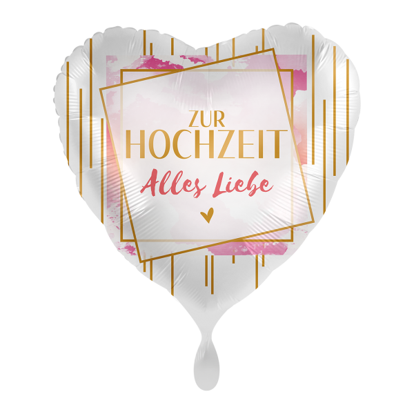 Zur Hochzeit alles Liebe 43cm