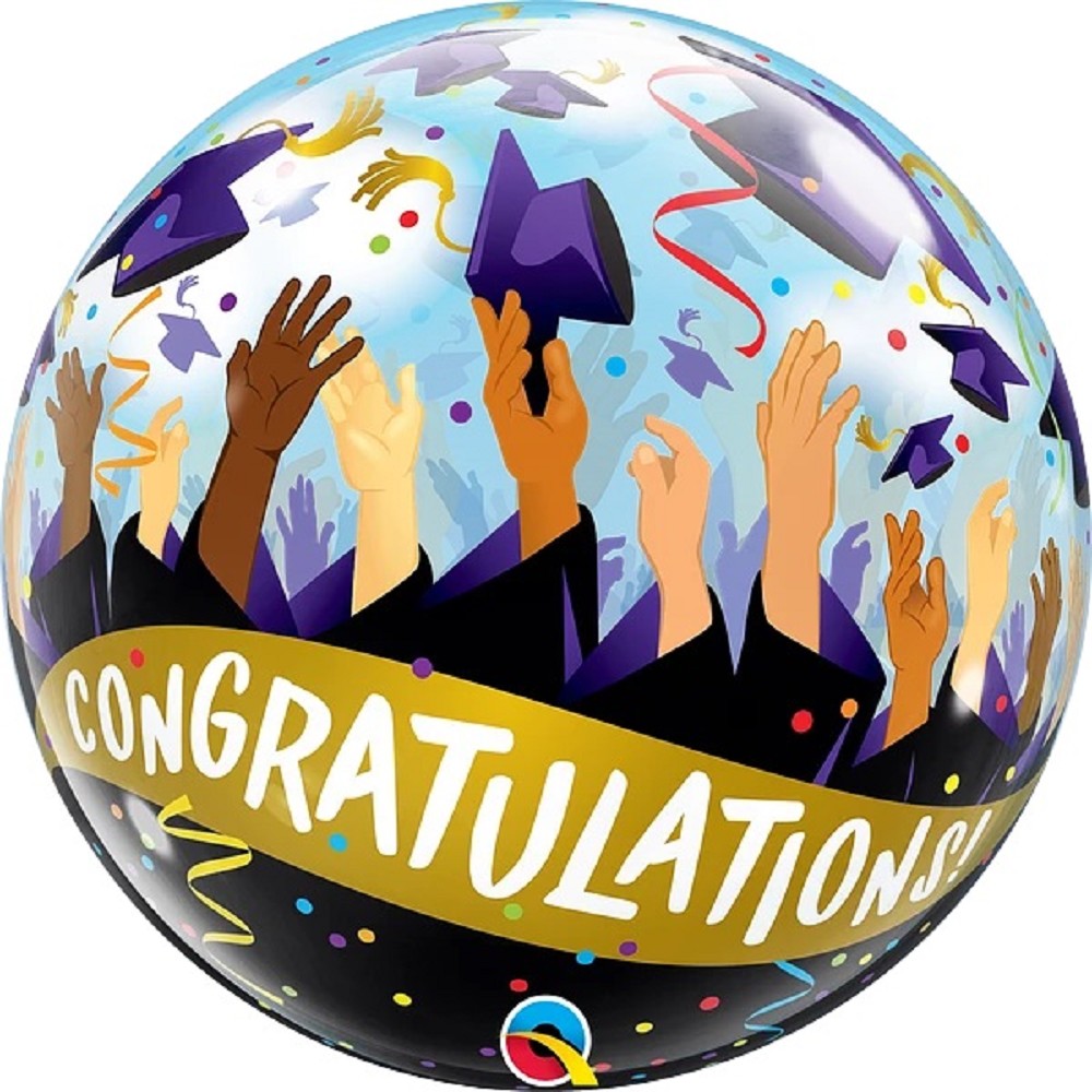 Bubbles Congratulations Grad Caps 56cm