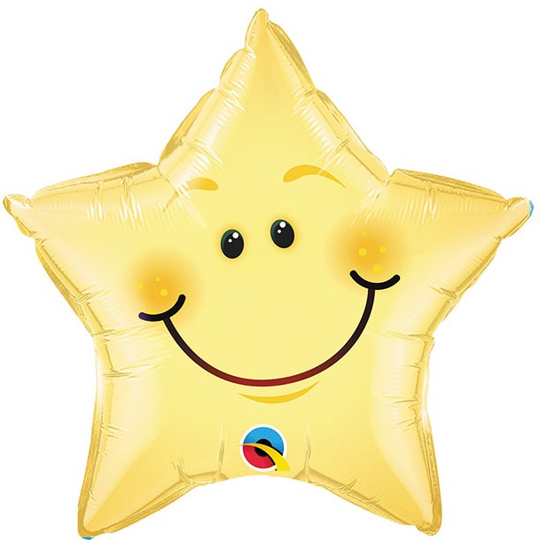 Emoji Smiley Face Star 51cm