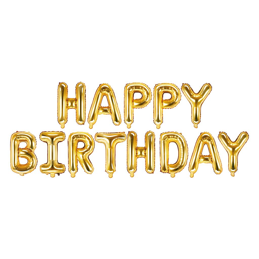 Folienballon Banner Happy Birthday 340x35cm