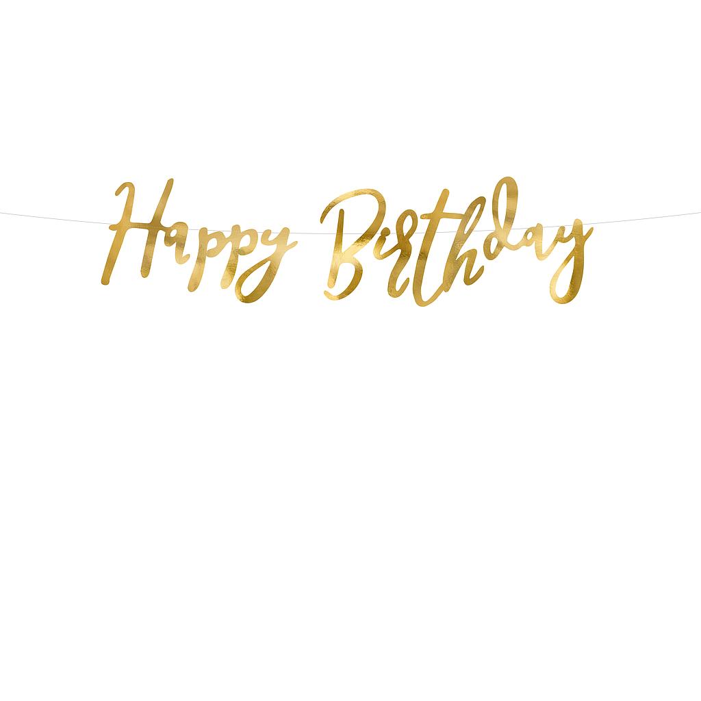 Banner Happy Birthday 16,5x62cm