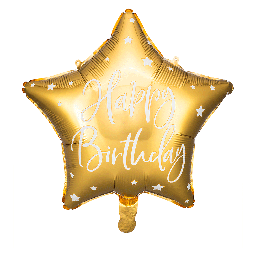 [2100000007721] Happy Birthday gold 40cm