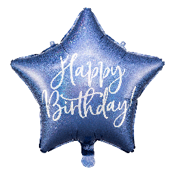 [2100000007752] Happy Birthday blau 40cm
