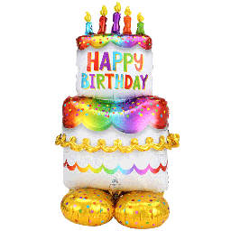 [2100000008445] AirLoonz Birthday Cake 134cm