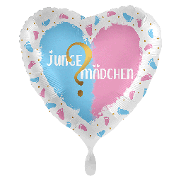 Junge oder Mädchen Herz 43cm