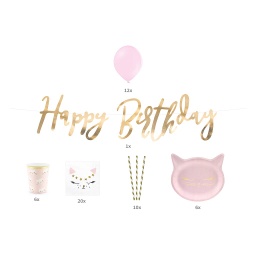 [2100000008803] Partybox Kitty Party rosa/gold