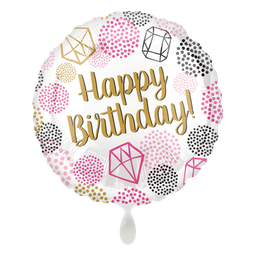 [2100000008919] Happy Birthday Diamanten 45cm