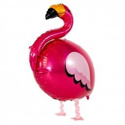 [2100000013623] Walking Balloon Buddie Flamingo 83cm