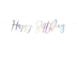 Banner Happy Birthday 16,5x62cm