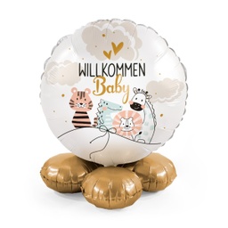 [2100000016976] Ballon Bouquet Willkommen Baby 43cm