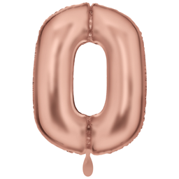 Zahlenballon XXL Silk Lustre Pastel Pink 86cm