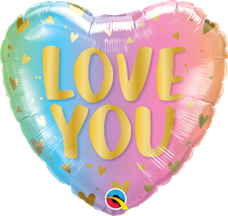 [2100000019311] I Love You Pastell 46cm 