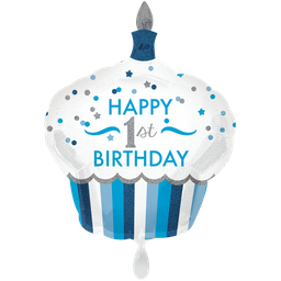 [2100000019748] Cupcake Happy 1st Birthday 91cm