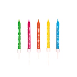 [2100000020133] Spiralkerzen - Happy Birthday 10stk