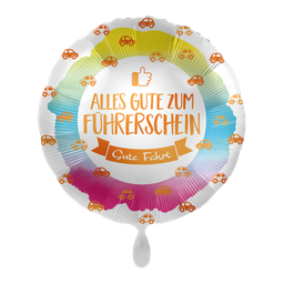 [2100000020348] Alles gute zum Führerschein Gute Fahrt 43cm